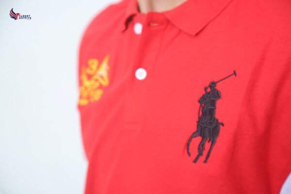 Red Black Panels Polo - Image 2