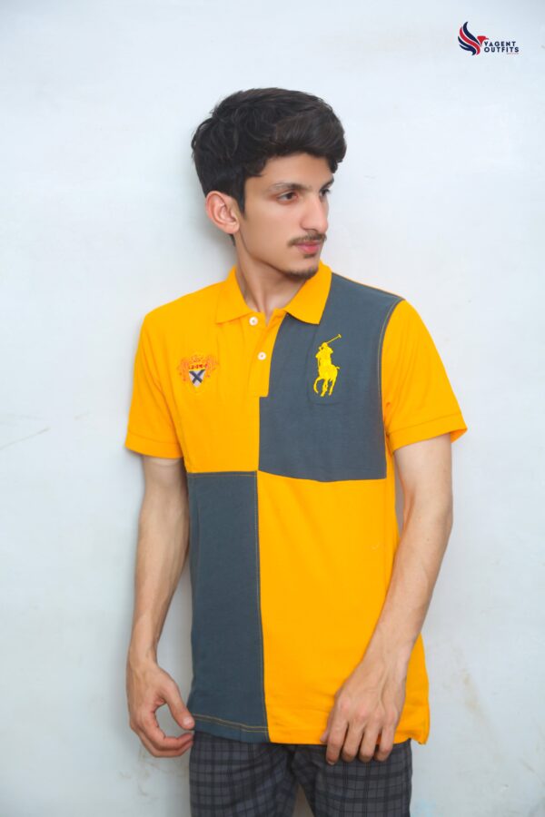 Classic Check yellow Grey Polo