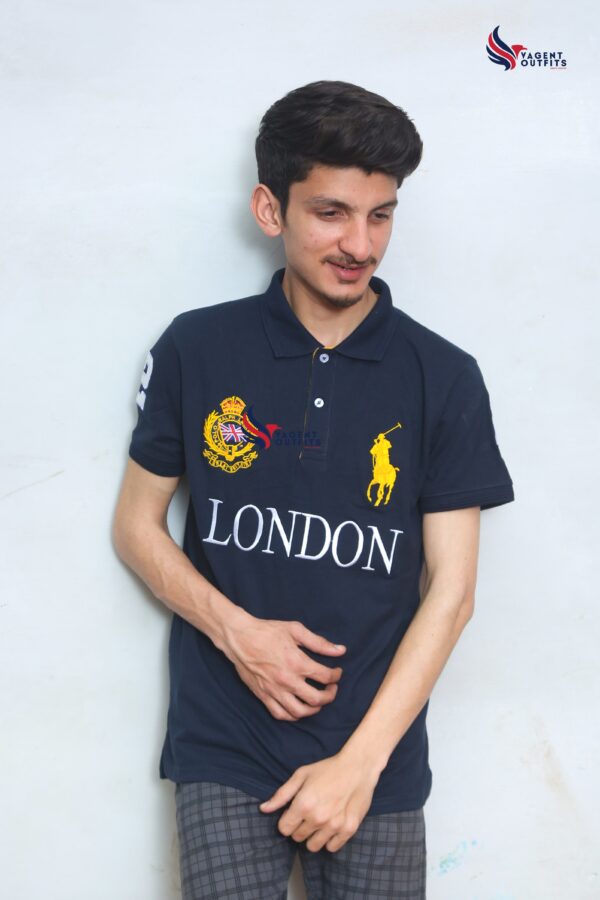 Classic Country Polo Navy Blue London