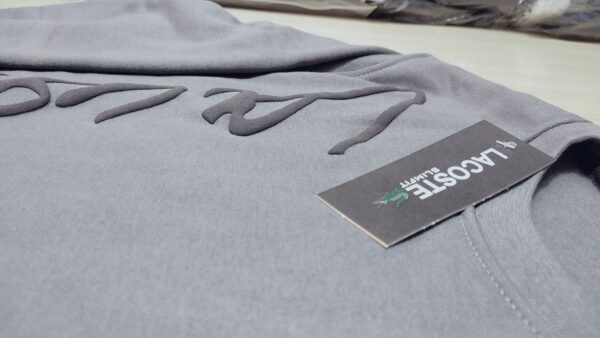 Lacoste Light Grey Sweat Shirt - Image 2