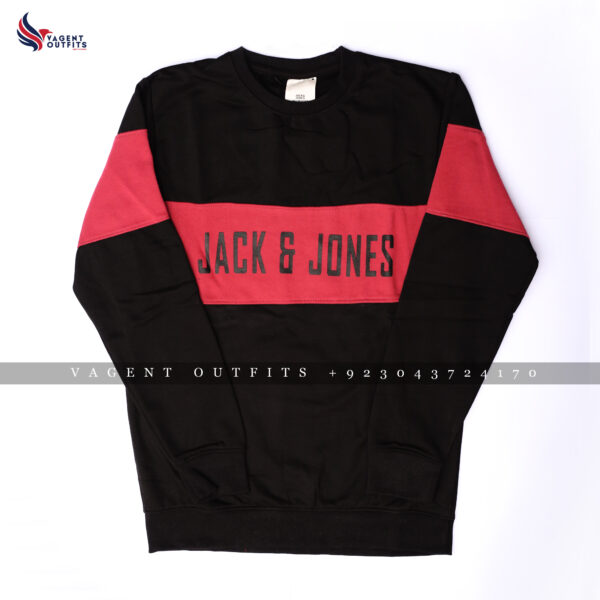 Red Black Jack & Jones Sweat Shirt