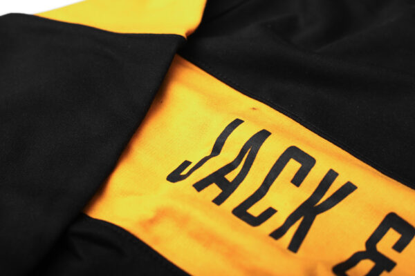 Yellow Black Jack & Jones Sweat Shirt - Image 2