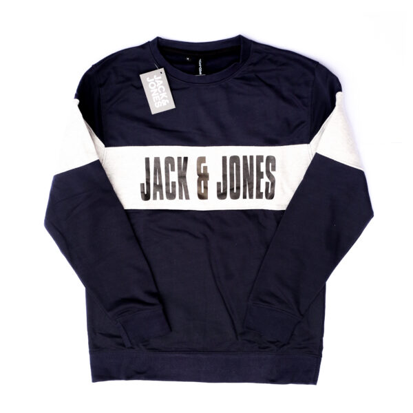 Navy Grey Jack & Jones Sweat Shirt