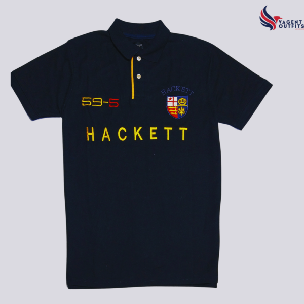 Hackett Premium Imported Navy Blue Polo