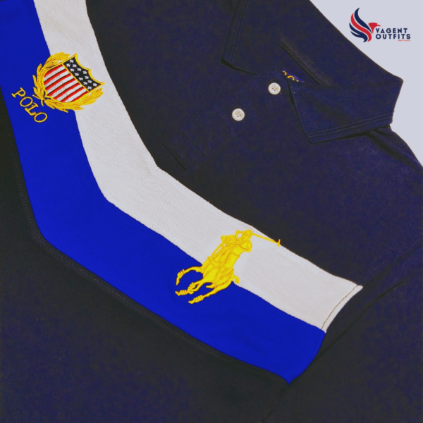 RL Premium Fabric Dark Navy Blue Polo - Image 2