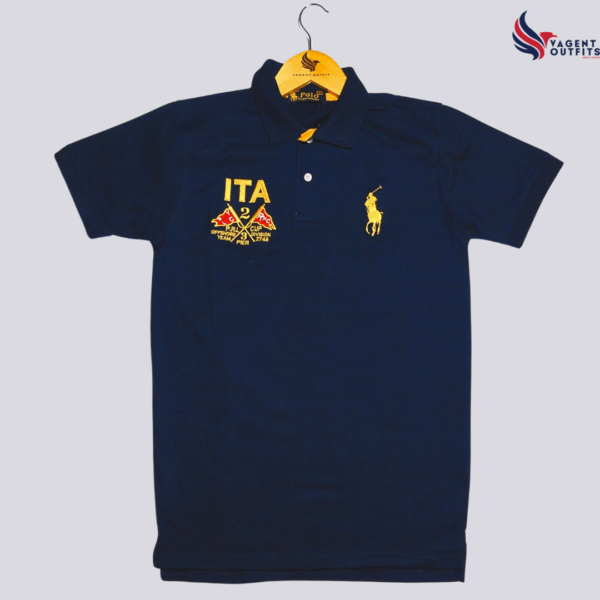 ITA Premium Imported Navy Blue Polo