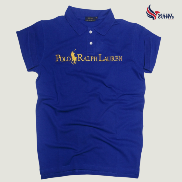 RL Royal Blue Premium Fabric Polo - Image 2